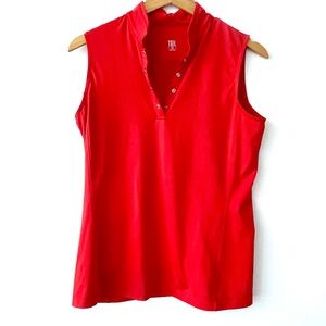 Tail red sleeveless athletic top